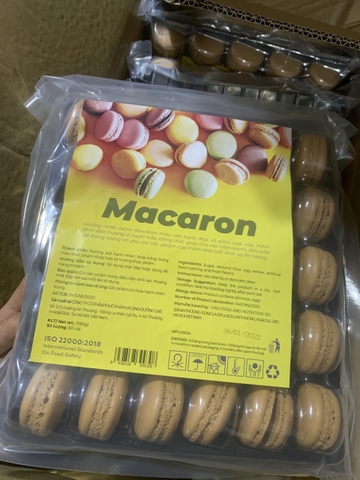 Hộp maccaron 30 cặp-NÂU.