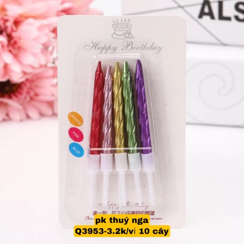 Nến nhũ nhiều màu - 10 cây
