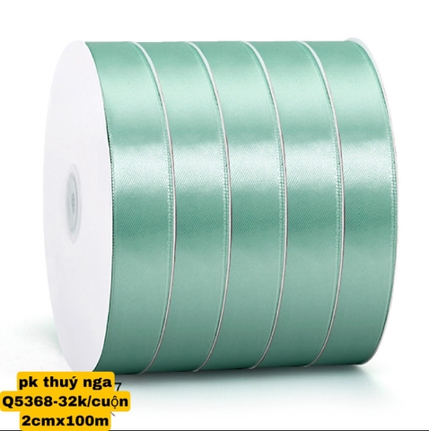 Ruybang khổ 2cm (100m) - xanh ngọc