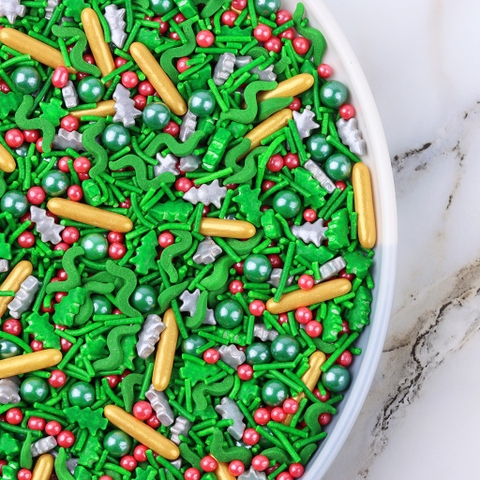 cốm Noel mẫu 2 (có cốm dài vàng) (túi 100gam).