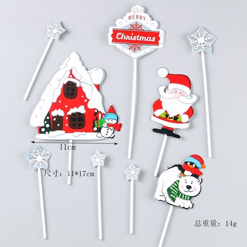 Combo 2 set giấy NOEL M18 (Ông già noel- nhà tuyết-bông tuyết)6841.