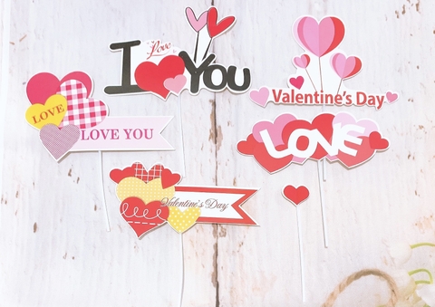 Set giấy Valentine CT-5 bảng  chữ.