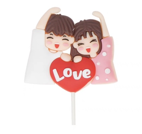 Đôi tình yêu chữ LOVE đỏ (nhựa dẻo).4794