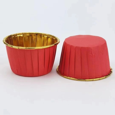 Set 50 cốc cupcake (ĐỎ- VÀNG).