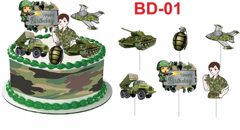Set giấy chú bội đội và xe tăng HD.