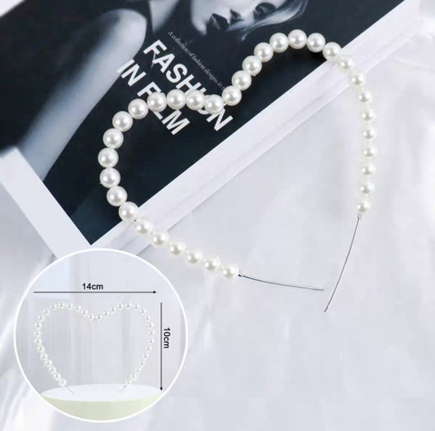 Que tim hạt ngọc trai mẫu mới (xâu sẵn hạt).