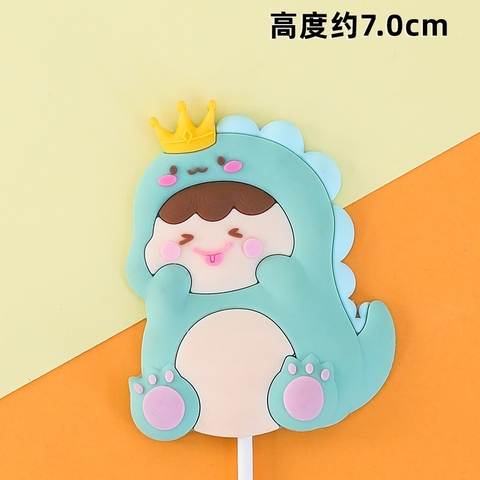 Em bé khủng long baby xanh (nhựa dẻo).
