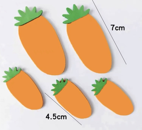 Set 5 carrot (xốp).