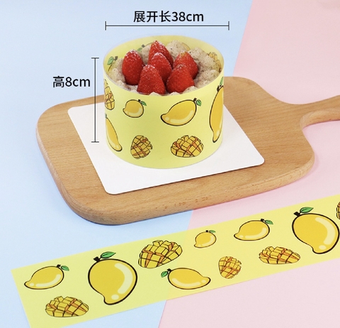 Set 100 thành bánh mica kthuoc 8 x 36cm (cắt sẵn)-QUẢ XOÀI.