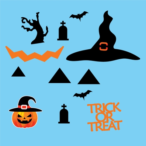 Combo 2 Set cắm chủ đề halloween 2023 -MẪU 4.
