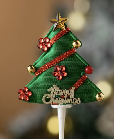 Set 10 cây thông vải noel.