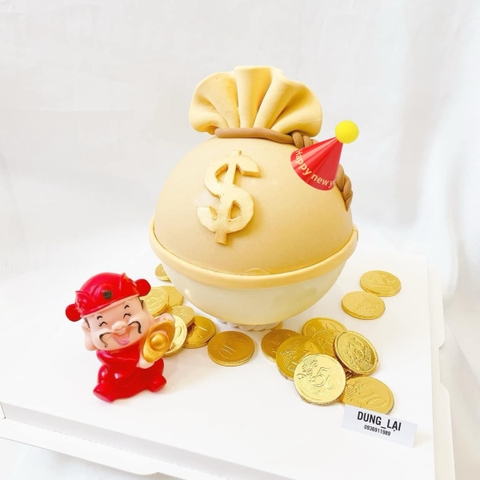 Hộp 15 mũ mini gắn bông (gắn sẵn) -Happy new year.