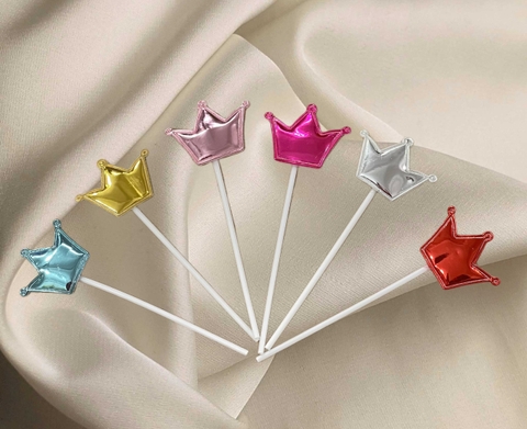 Set 60 cây vương miện da-MIX MÀU (cây nhựa) (10 gói -6 cây/gói).