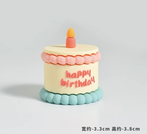 Bánh sinh nhật mini nhựa - 1 tầng.