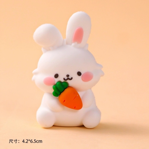 Tượng silicon - Thỏ carrot (mẫu mới).