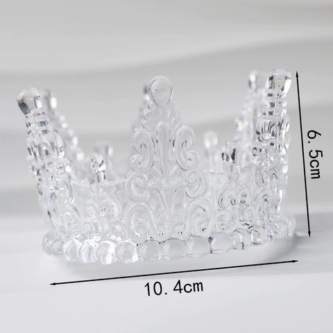 Vương miện nhựa - TRONG đk  10.5cm.