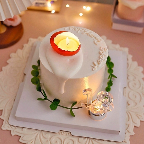 Set  5 Nến hình lòng đỏ trứng gà.
