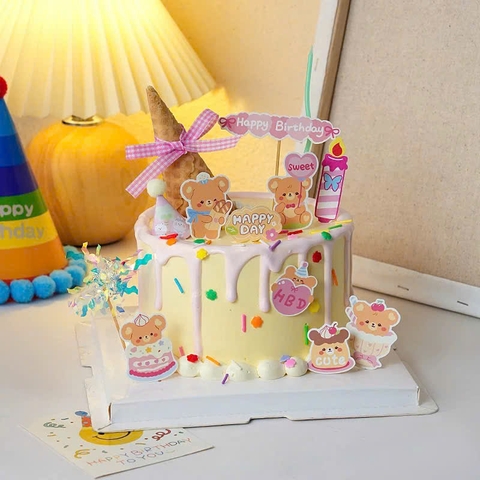 Combo 2 set giấy - gấu nâu hồng nice, sweet2275.