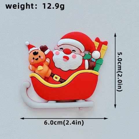 Tượng nhựa dẻo-Ông già noel ngồi xe trượt tuyết mẫu 1.