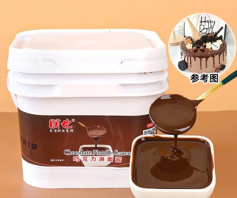 Paste socola phủ mặt bánh không cần làm nóng (hũ 1kg)-vị socola.