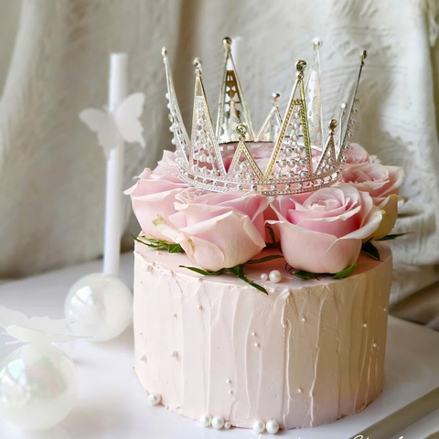 Vương miện nhọn đại màu BẠC (NHỰA)-đk 11cm.