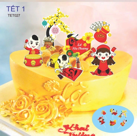 Set tết HD-Em bé mẫu 1 (đánh trống).