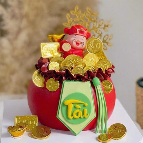 Set đất nặn-CHỮ TÀI và dây (màu XANH VÀNG).