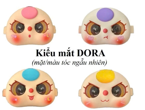 Mặt BABY THREE sie to 400% kt 10cmx8cm - mắt DORA (mặt ngẫu nhiên)-chiếc (9831).
