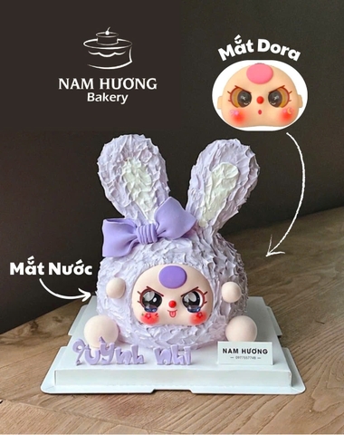 Mặt BABY THREE sie to 400% kt 10cmx8cm - mắt DORA (mặt ngẫu nhiên)-chiếc (9831).