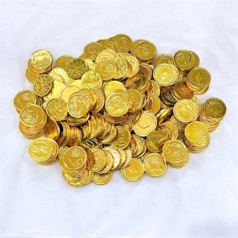 Tiền socola tròn (túi 1kg) size nhỏ đk  2.3cm.