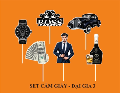 10 set giấy đại gia HD3 (có chữ BOSS kim cương đen).