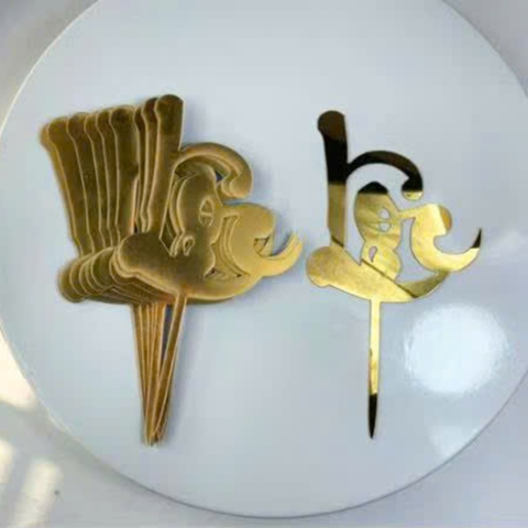 Set 10 mica chữ LỘC -VÀNG.