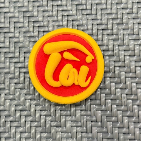 Chữ TÀI đất nặn - HÌNH TRÒN (không kèm dây)