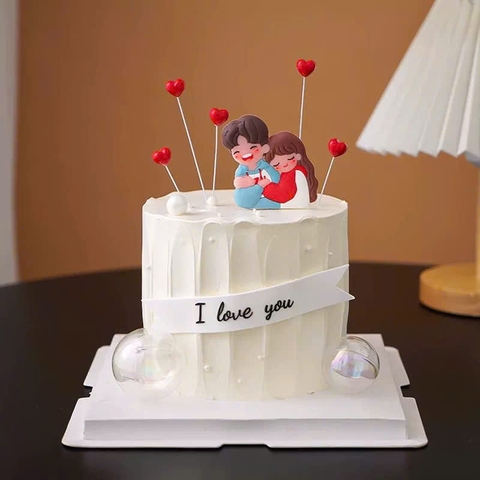 Set 5 cây tim nhựa-MÀU ĐỎ.