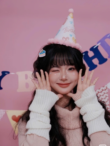 Set 10 mũ bông -HỒNG kt 15x19cm (gắn sẵn).