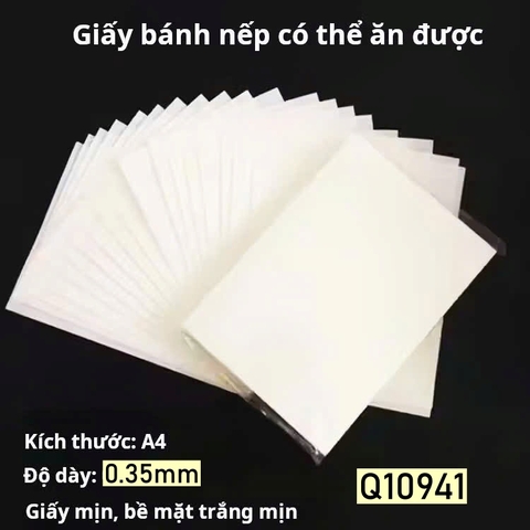 50 tờ giấy gạo LOẠI MỎNG 0.35mm (kích thước A4 - 21cm x 29.7cm).