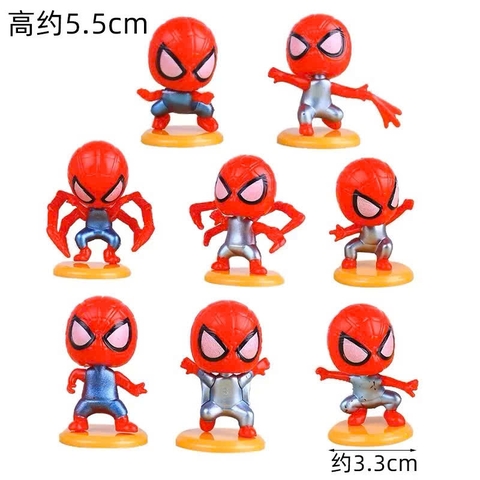SIEUNHAN-Bộ nhện 8 món (nhựa nhẹ) R13