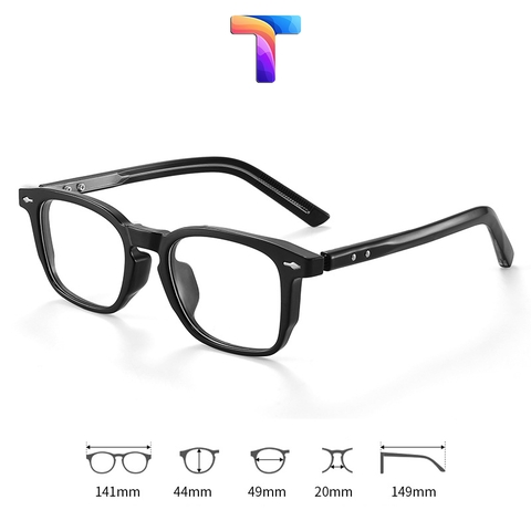 [ Nhiều màu ] Mắt kính chống ánh sáng xanh vuông nam nữ 28031