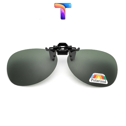 Kẹp kính râm tròn phân cực Polarized [ Tặng kèm hộp - có sẵn ]