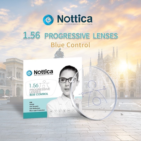 Tròng Kính Đa Tròng Lọc Ánh Sáng Xanh Nottica 1.56