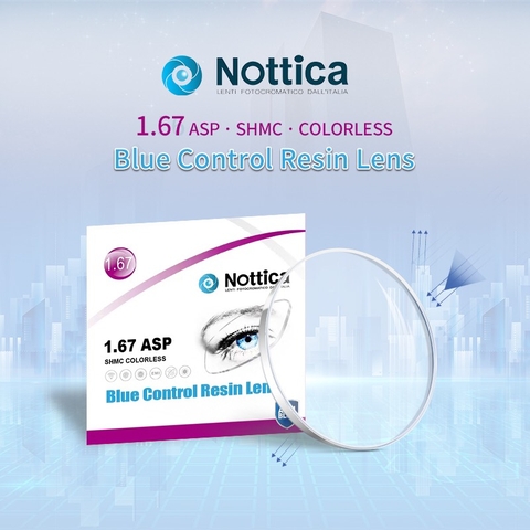 Tròng Kính Lọc Ánh Sáng Xanh Nottica 1.67