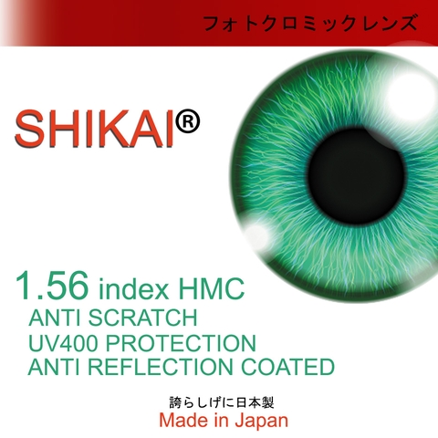 Tròng kính Shikai 1.56 phản quang, UV360