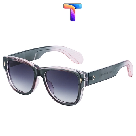 [Nhiều màu] Mắt kính râm mát vuông nam nữ 98133 [ Thay được tròng cận ]