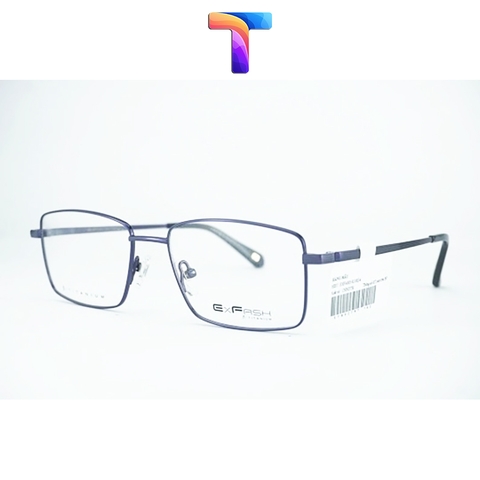 [ Chính hãng ] Gọng mắt kính vuông Titanium cao cấp vuông nam nữ ExFash EF89275T