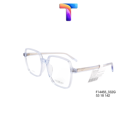 [ Chính hãng ] Gọng mắt kính vuông nhựa Acetate cao cấp vuông lớn nam nữ Face 2 Face F14455