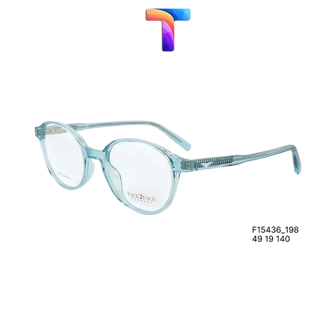 [ Chính hãng ] Gọng mắt kính vuông nhựa H90 cao cấp tròn nam nữ Face 2 Face F15436