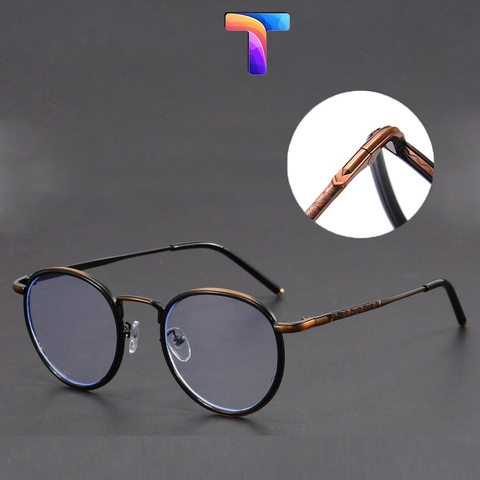 [Nhiều màu] Kính chống ánh sáng xanh tròn nam nữ 1032