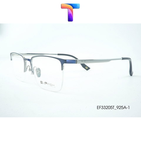 [ Chính hãng ] Gọng mắt kính vuông Titanium cao cấp nữa vành nam nữ ExFash EF33205T