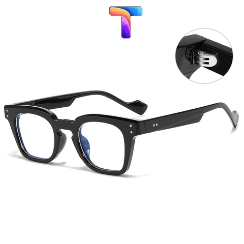 [Nhiều màu] Mắt kính chống ánh sáng xanh vuông nam nữ 2001