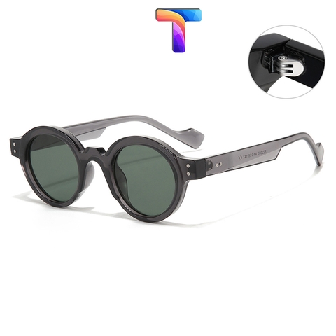 [Nhiều màu] Mắt kính râm mát tròn nam nữ 2003 [ Thay được tròng cận ]